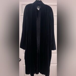 JS Collections Vintage Velvet Duster Coat